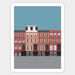 NYC West Village Brownstones Sticker